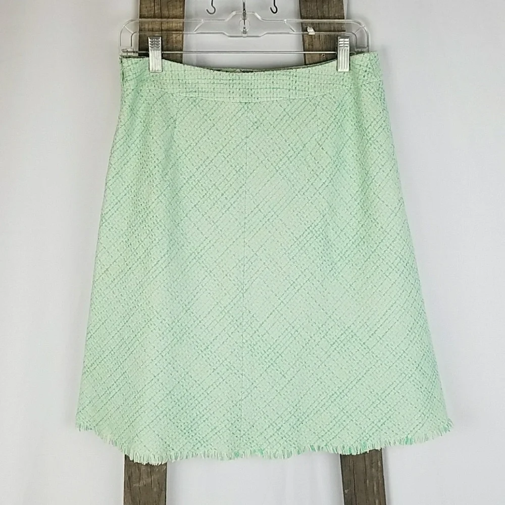 Elie Tahari women 4 mint green skirt‎ lined A-Line